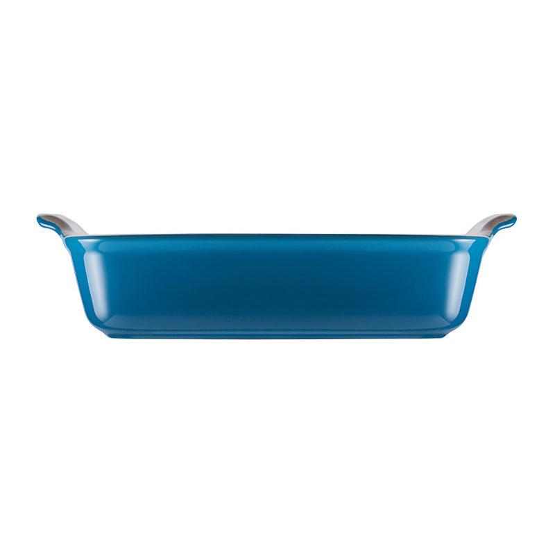 Deep Rectangle Stoneware Dish 32cm - Marseille Blue