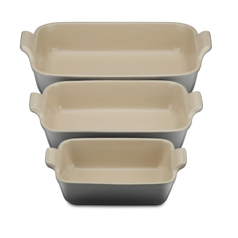 Deep Rectangle Stoneware Dish 32cm - Flint