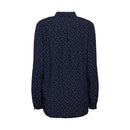 Print Blouse - Navy