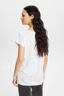 Slub Plain T-Shirt - White