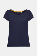 Slub Plain T-Shirt - Navy