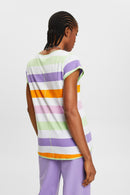 Slub Stripe T-Shirt - White