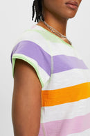 Slub Stripe T-Shirt - White