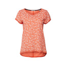 Slub Stripe T-Shirt - Orange Red