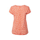 Slub Stripe T-Shirt - Orange Red