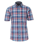 Short Sleeve Check Shirt - Red