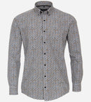 Casual Fit Print Shirt - Light Blue