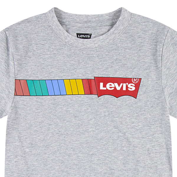 Boys Long Sleeve Graphic T-shirt - Heather Grey