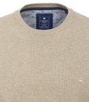 Round Neck Jumper - Beige/orange