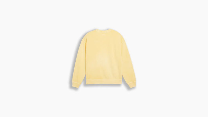 Red Tab Round Neck Sweater - Natural Dye Yellow