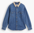 Relaxed Fit Western Shirt - Blue Stonewash