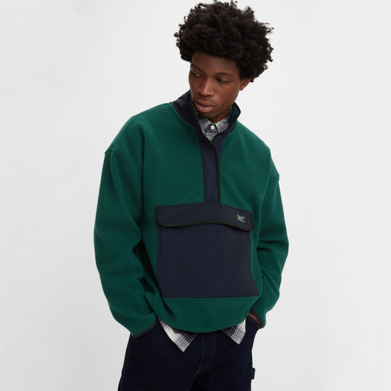 Polar Fleece Mock Neck Sweater - Ponderosa