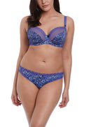 Jasmine Meadow Under-wired Plunge Bra - Denim