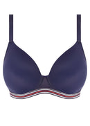 Wild Underwire Demi Plunge Mould Bra - Midnight Poppy