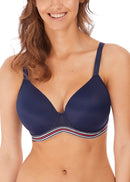 Wild Underwire Demi Plunge Mould Bra - Midnight Poppy