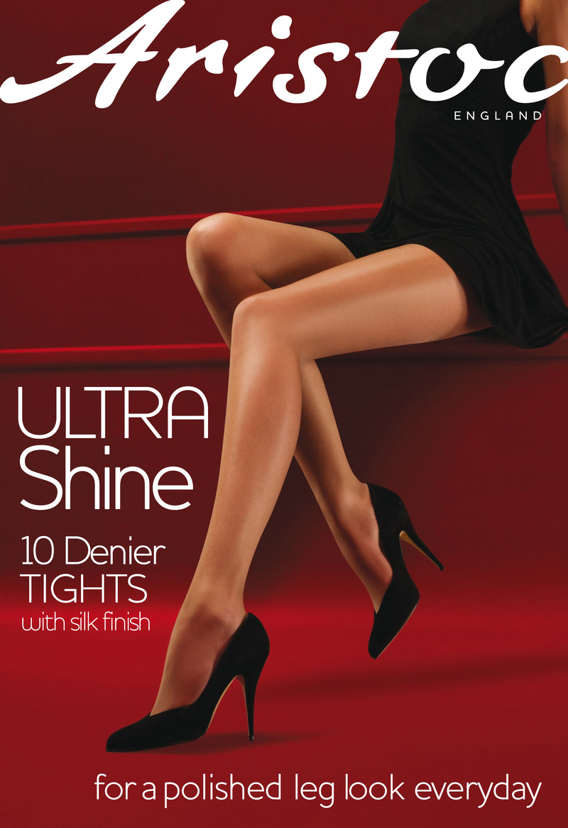Ultra Shine 10d Tights - Vaguley Black