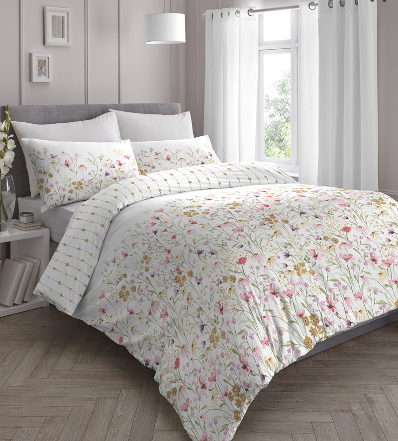 Aliana Pink Duvet Cover Set