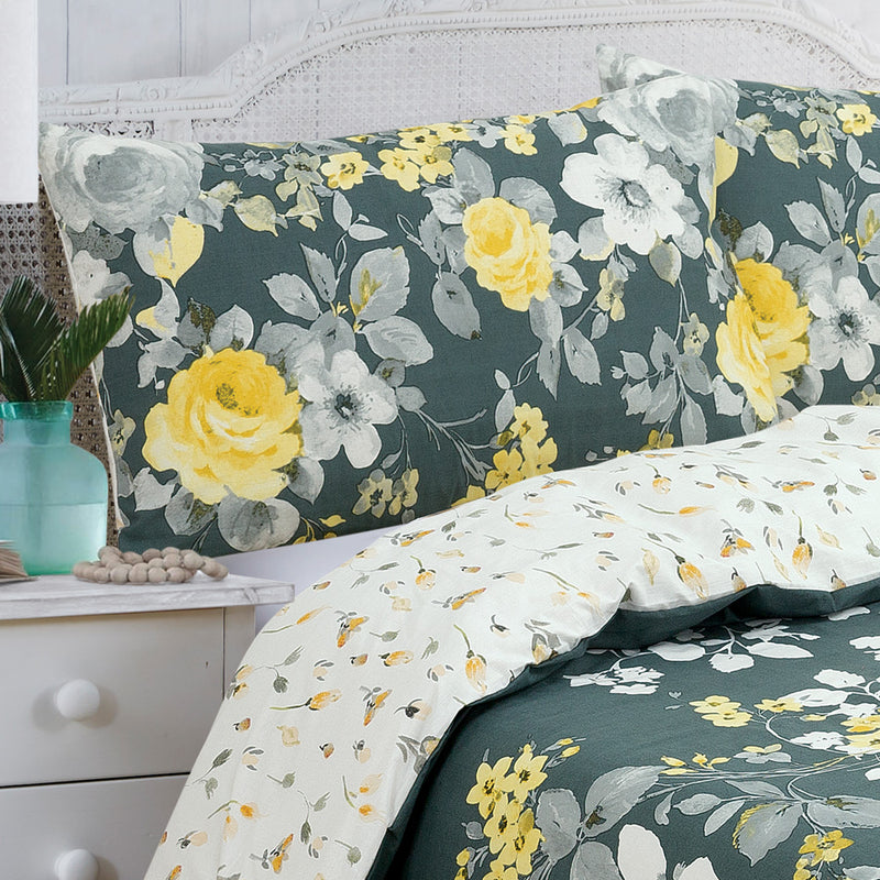 Alma Duvet Cover Set - Green