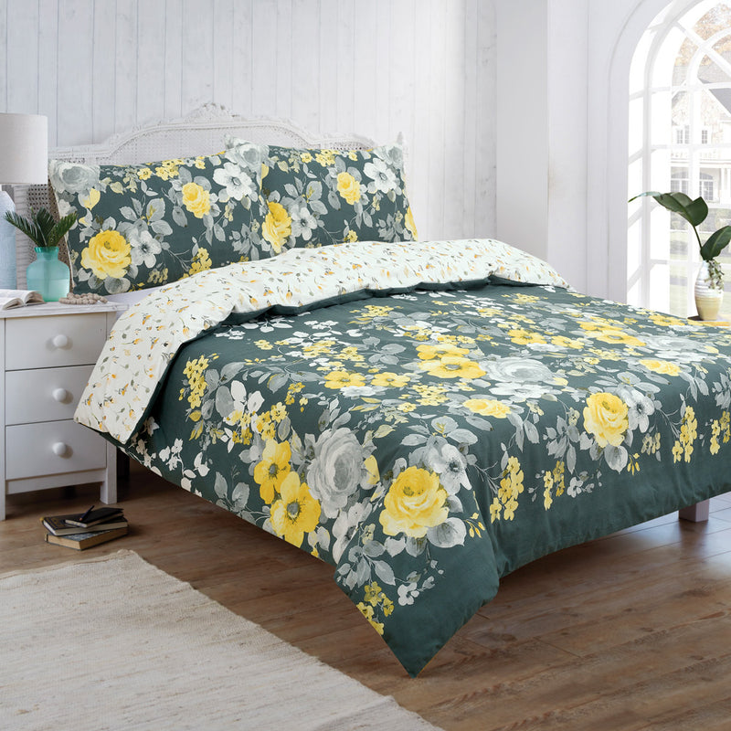 Alma Duvet Cover Set - Green