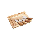 Artesà Acacia Wood Cheese Board & Knife Set