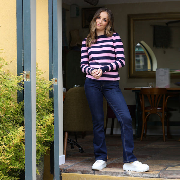 Asta Stripe Jumper - Blue/brown