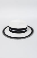 Antonia Fedora - White/Black
