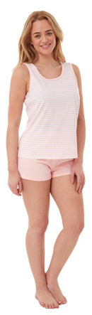 Striped Short Pyjama Set - Pink