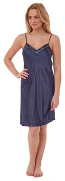 Satin Chemise - Navy