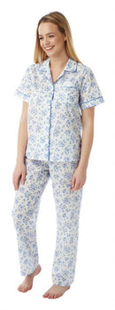 Floral Print Pyjama - Blue