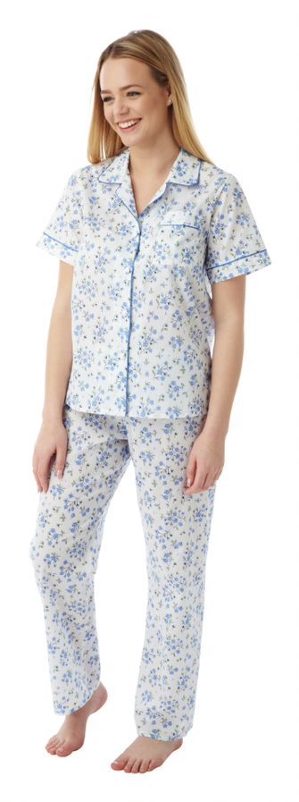 Floral Print Pyjama - Blue