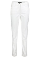 Slim Fit Plain Trousers - Offwhite