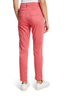 Slim Fit Plain Trousers - Coral Red