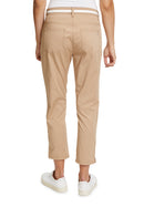 Slim Fit 7/8 Length Trouser - Camel Beige