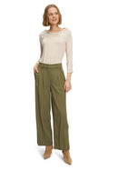 Bateau Neck Stripe T-Shirt - Camel/Cream