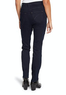 High Waist Trousers - Dark Blue Denim