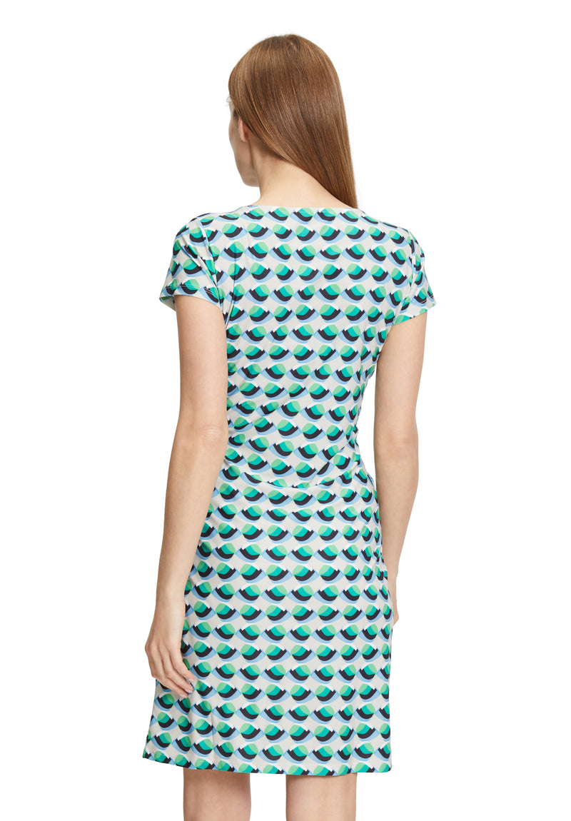 Dress - Dark Blue/Beige