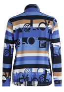 Stand Up Collar Jacket - Dark Blue/blue