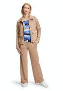 3/4 Sleeve Round Neck Tee - Dark Blue/blue