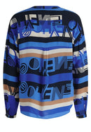 Round Neck Overblouse - Dark Blue/blue