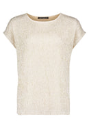 Bateau Neck Blouse - Pastel Sand