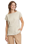 Bateau Neck Blouse - Pastel Sand