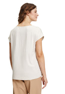 Bateau Neck Blouse - Pastel Sand