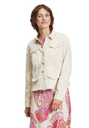 Flap Pockets Jacket - Pastel Sand