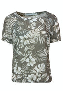 Jungle Mood All Over Print Blouse - Green