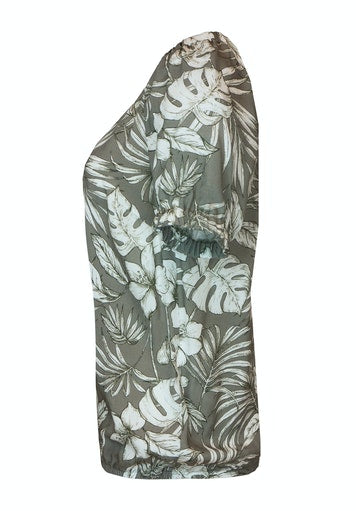 Jungle Mood All Over Print Blouse - Green