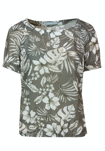 Jungle Mood All Over Print Blouse - Green