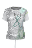 Ray Of Light Print T-shirt - Sterling