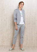 Ray Of Light Pattern Trousers - Grey