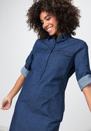 Never Look Back Dress - Denim