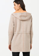 Life Is A Flower Hooded Jacket - Sand Melange